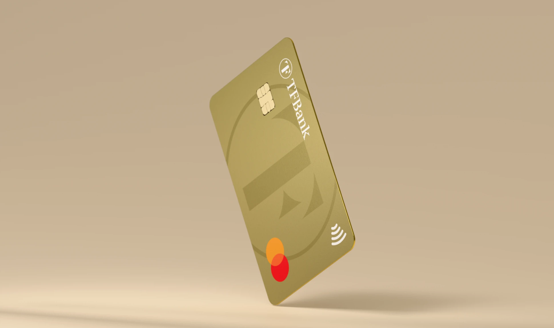 Goldene Kreditkarte (Mastercard) Im Spotlight