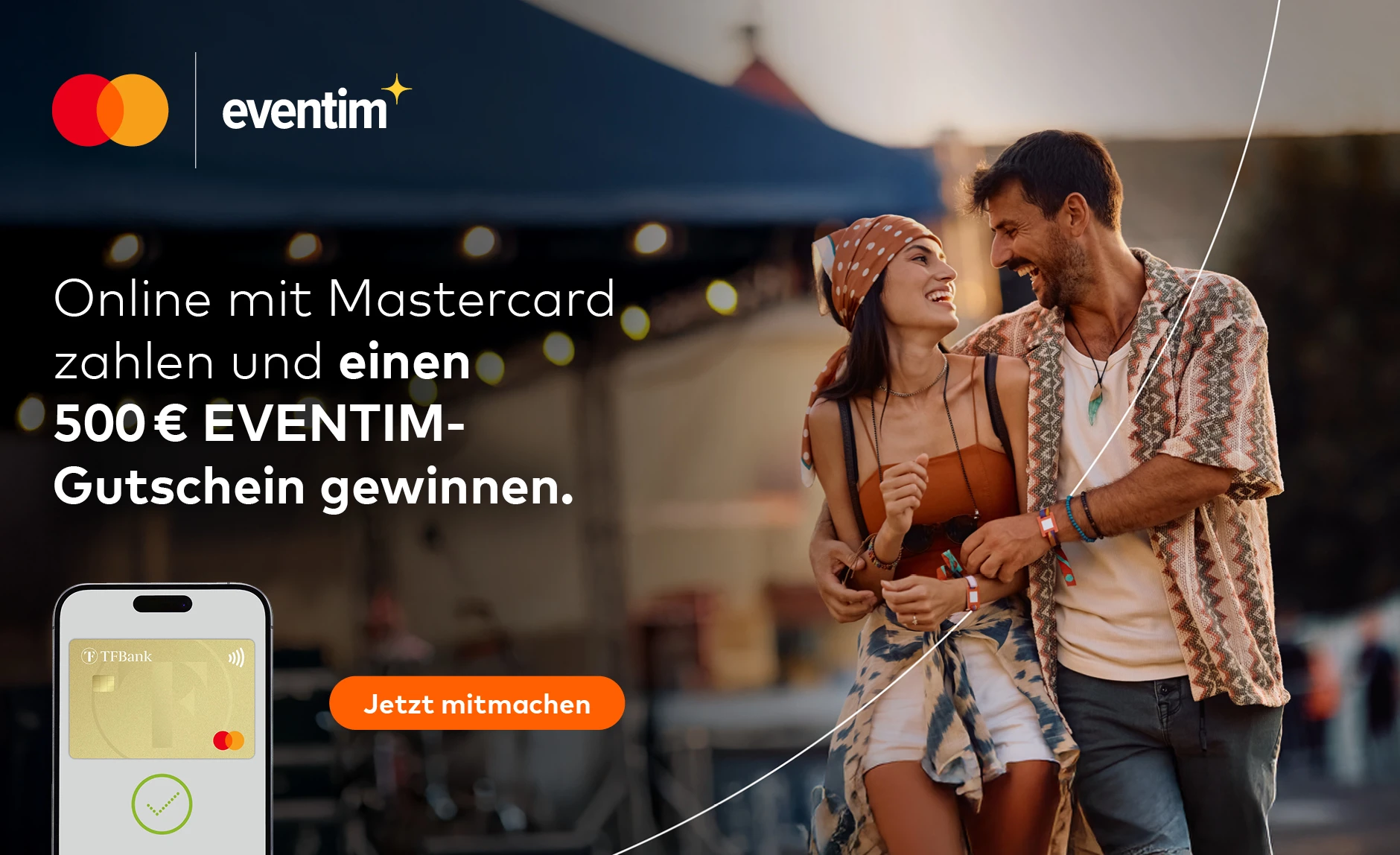 Online mit Mastercard zahlen und einen 500 € EVENTIM-Gutschein gewinnen.